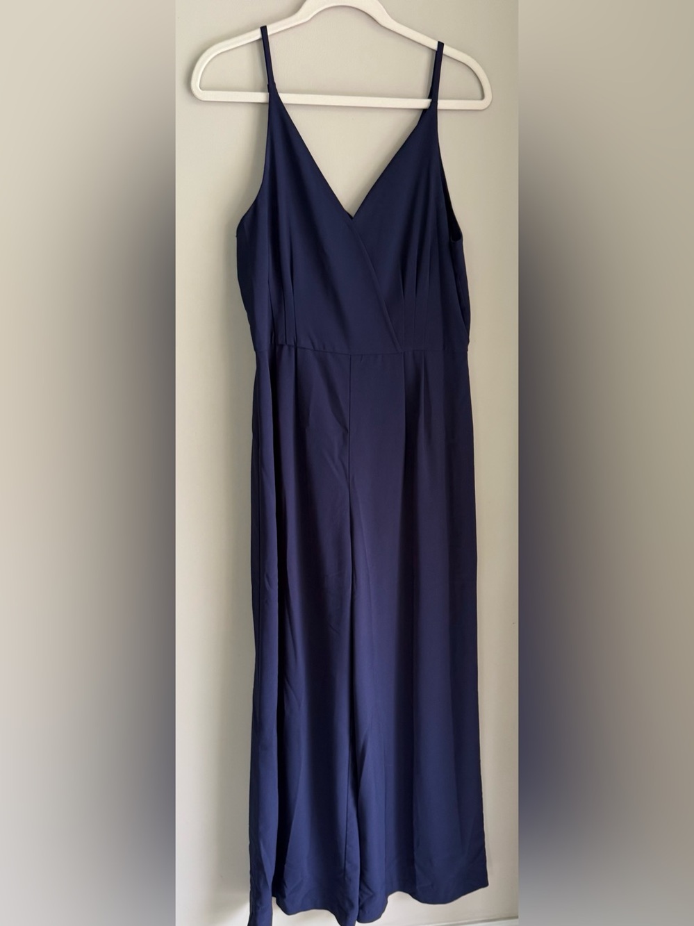 Hutch Navy V-Neck Wide Leg Jumpsuit- Size 10